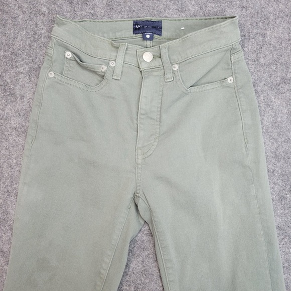 Lucky Brand Jeans Womens 2/26R Green Stretch  Y2K Western Heritage City Slim - Picture 7 of 13